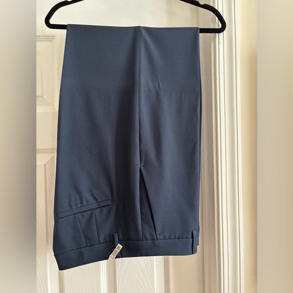 Banana Republic Dark High-rise Blue Wide-Leg Trousers